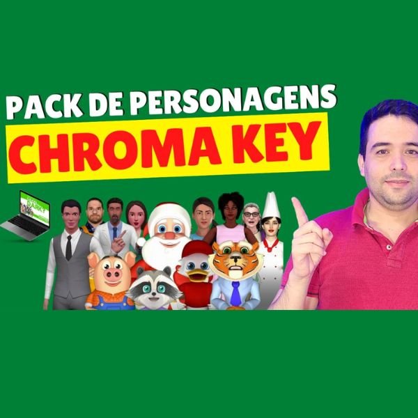 Pack Personagens Chroma Key do Gutemberg