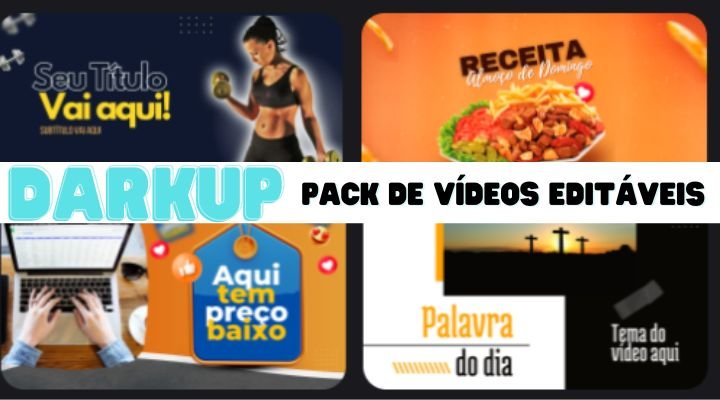 pack de videos prontos e editaveis - Método DarkUp