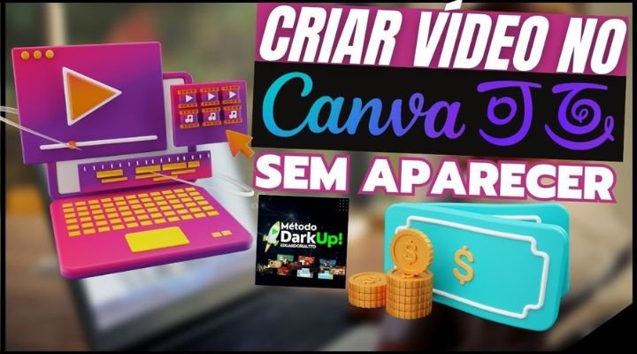 Como criar vídeos sem precisar aparecer - Método DarkUp