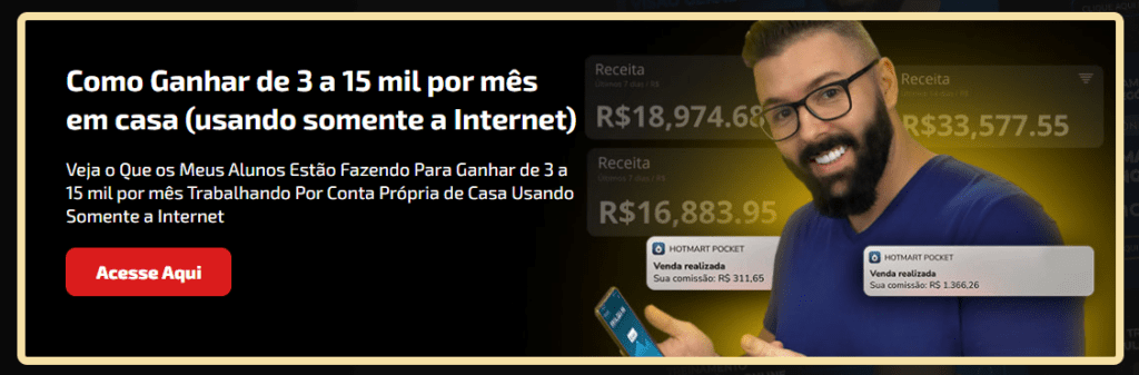 Curso Grátis - Como ganhar de 3 a 15 mil por mes